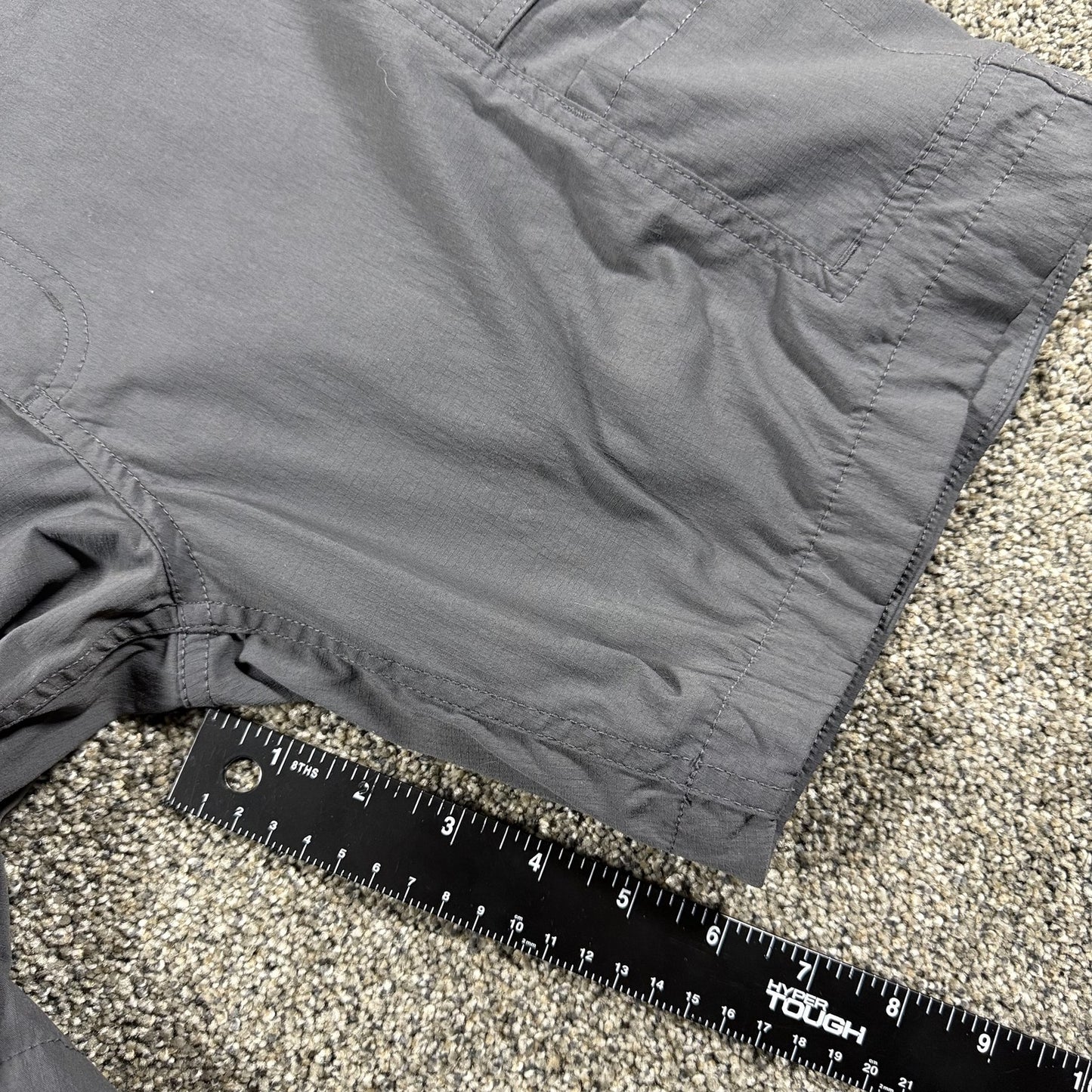 Carhartt Womens Force Cargo Shorts Size 6 Regular Gray Straight Fit Work Ripstop