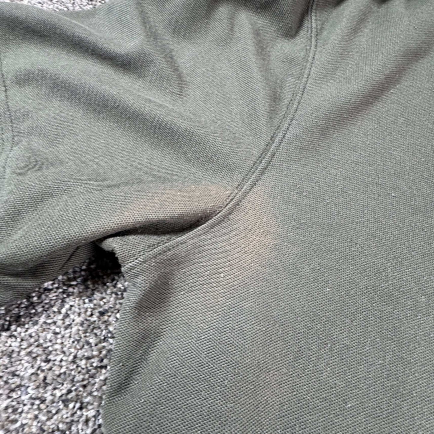 Carhartt Mens Polo Shirt Original Fit Pocket Workwear XL Olive Green w/FLAWS