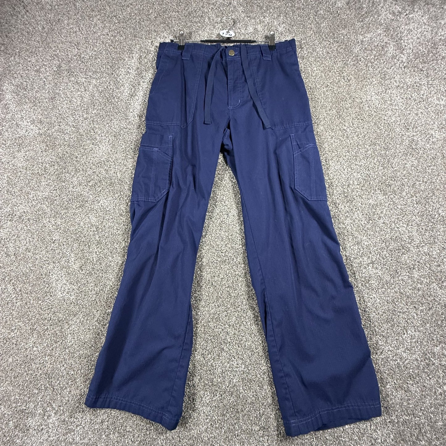 Carhartt Mens Ripstop Scrub Pants Medium Navy Blue Drawstring