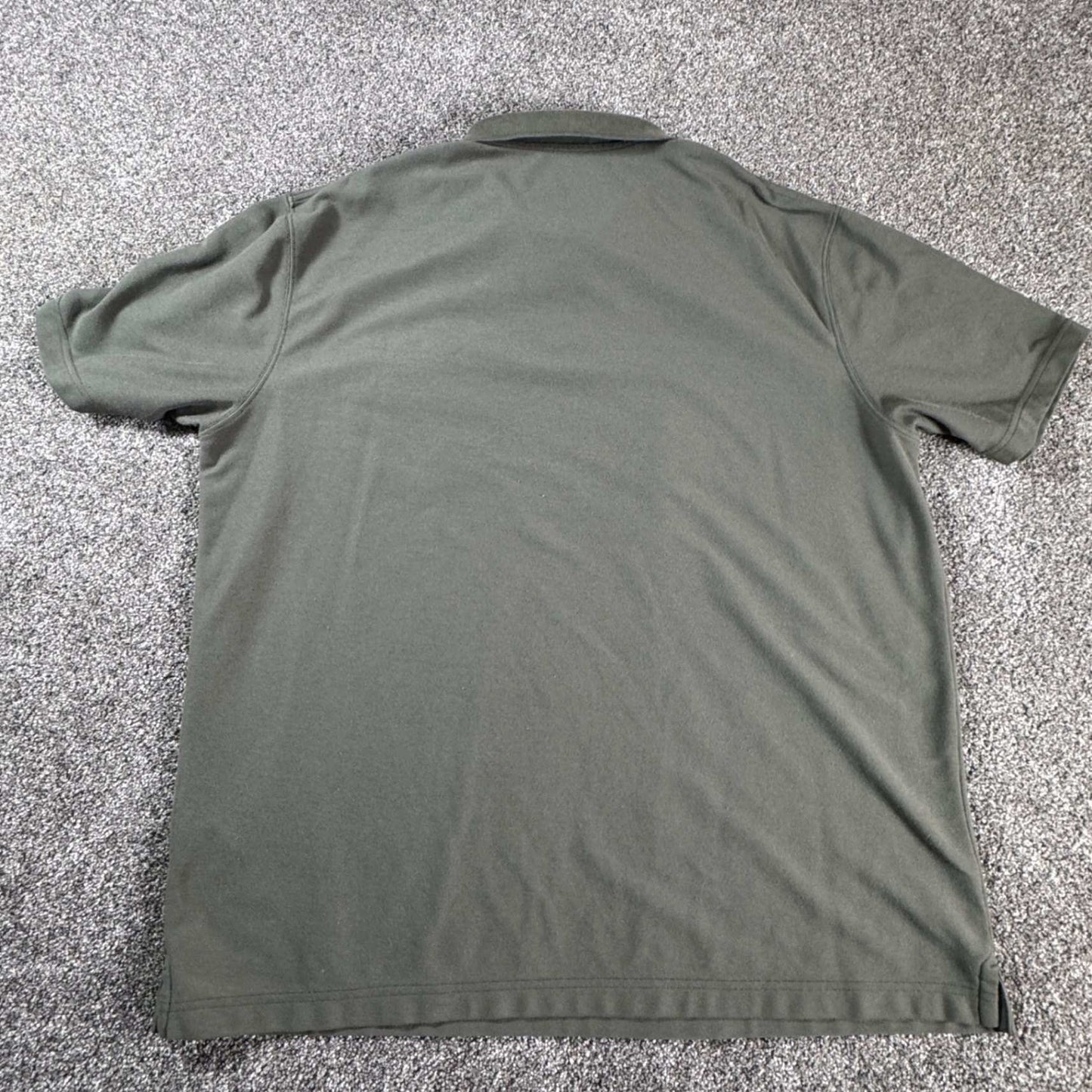 Carhartt Mens Polo Shirt Original Fit Pocket Workwear XL Olive Green w/FLAWS