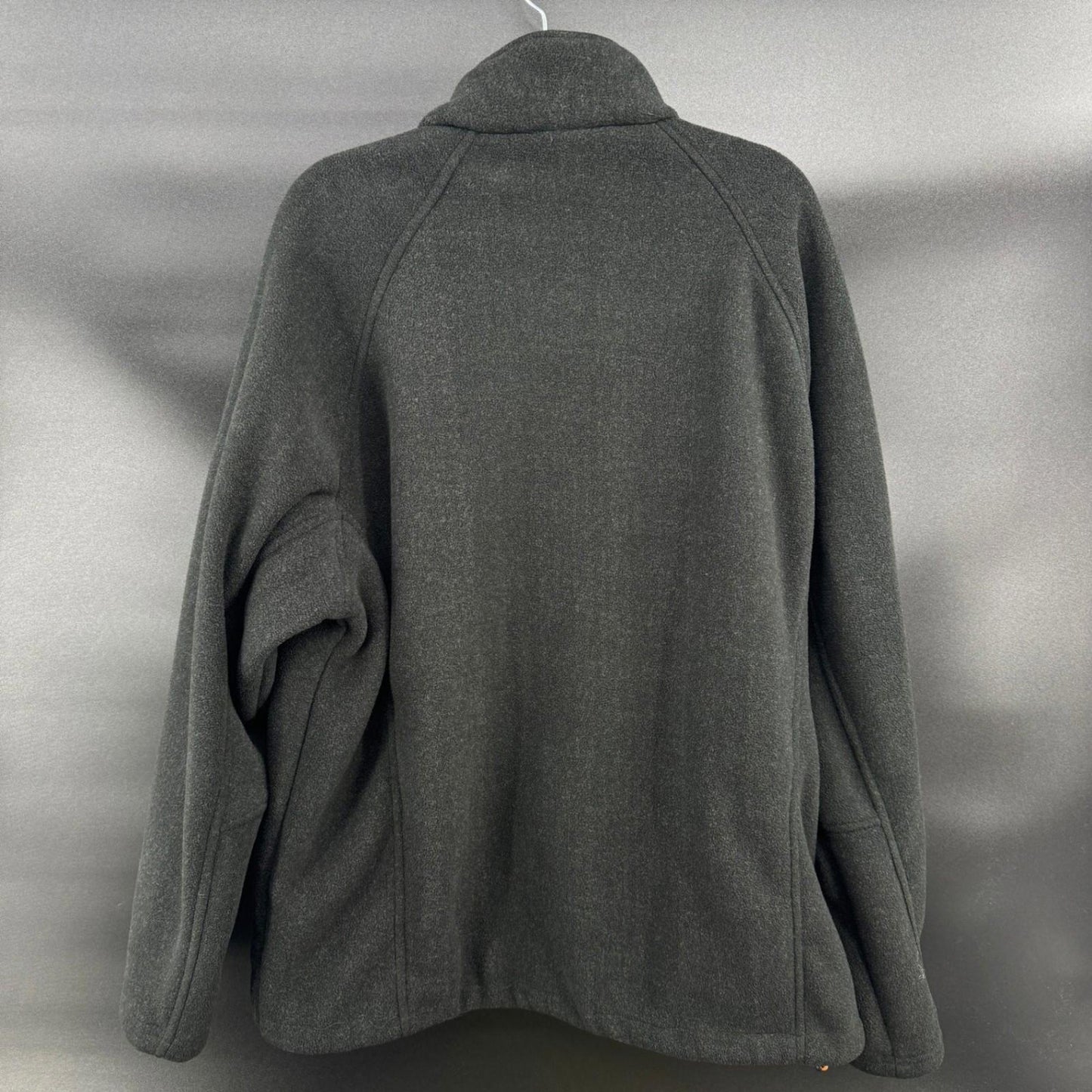 Mens XXL New Balance Fleece Jacket Full Zip Charcoal Gray Heavy Weight