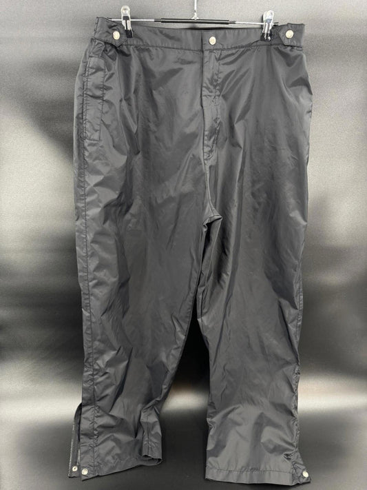 Acuity Mens Golf Rain Suit Set XL Black Hooded Pullover Jacket Pants