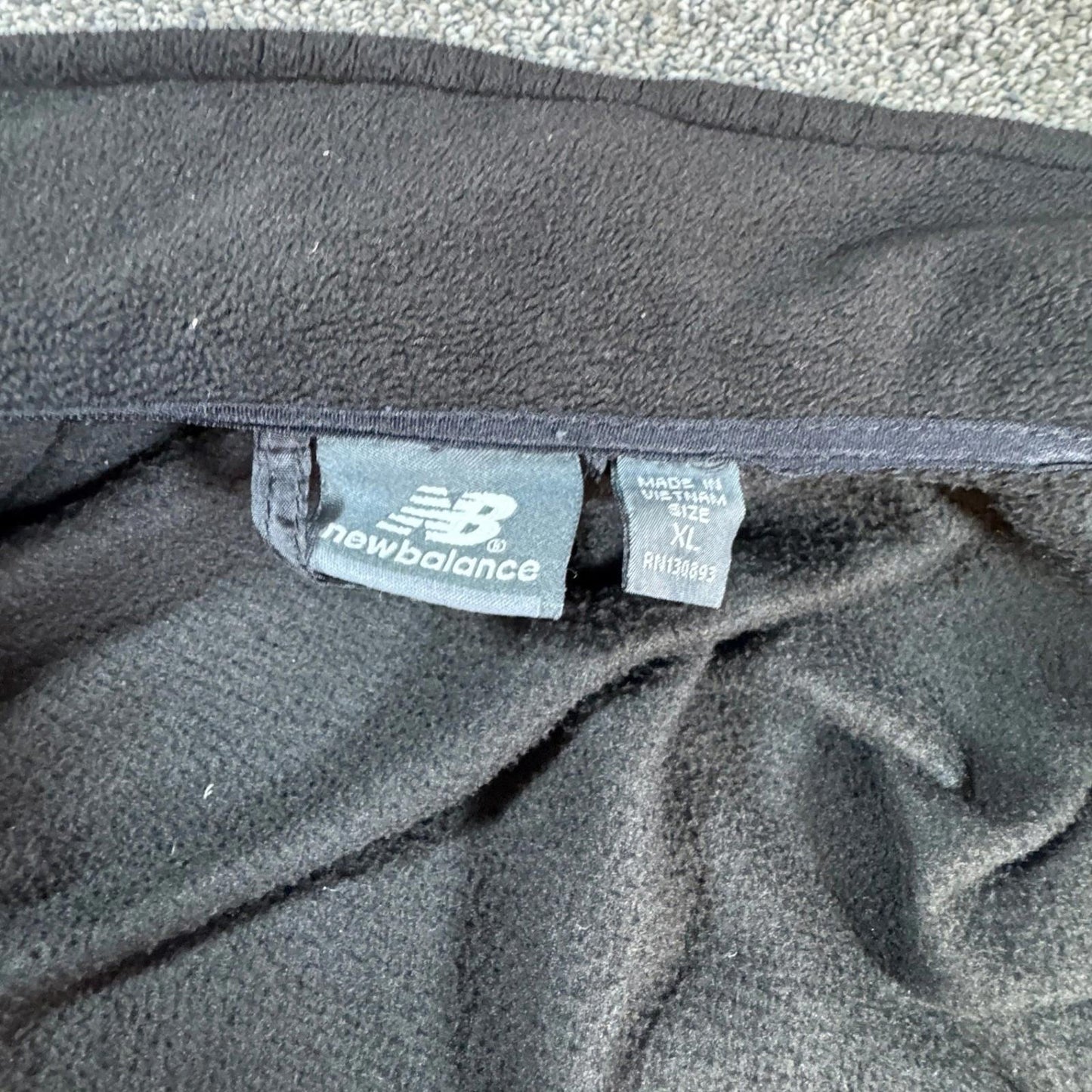 New Balance Mens Heavy Softshell Jacket XL Black Removable Fleece Liner